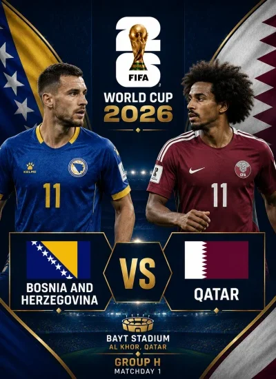 Goolashii ciyaarta Qatar iyo Bosnia iyo Herzegovina ee Koobka Adduunka 2026