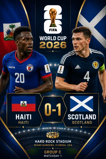 Goolashii ciyaarta Scotland iyo Haiti – Koobka Adduunka 2026