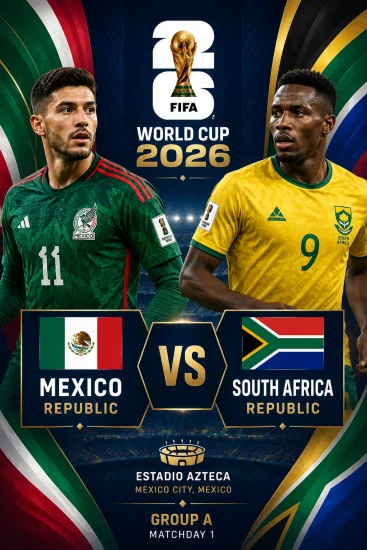 Goolashii ciyaarta Mexico iyo Koonfur Afrika ee Koobka Adduunka 2026