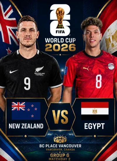 Goolashii ciyaarta Masar iyo New Zealand ee Koobka Adduunka 2026