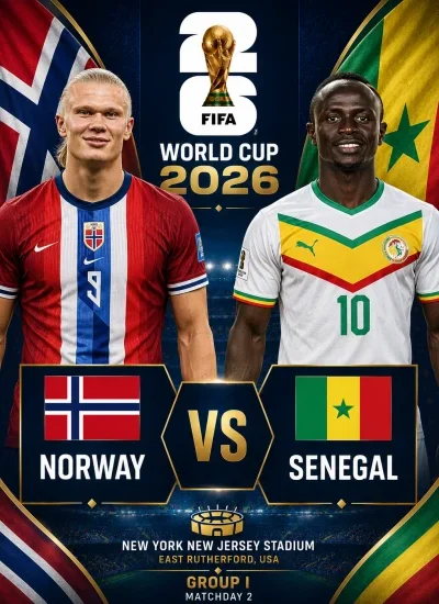 Goolashii ciyaarta Norway iyo Senegal ee Koobka Adduunka 2026