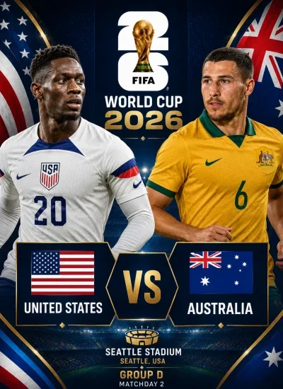 Goolasha ciyaartii Mareykanka iyo Australia ee Koobka Adduunka 2026