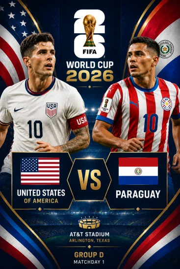 Goolashii ciyaarta Mareykanka iyo Paraguay – Koobka Adduunka 2026