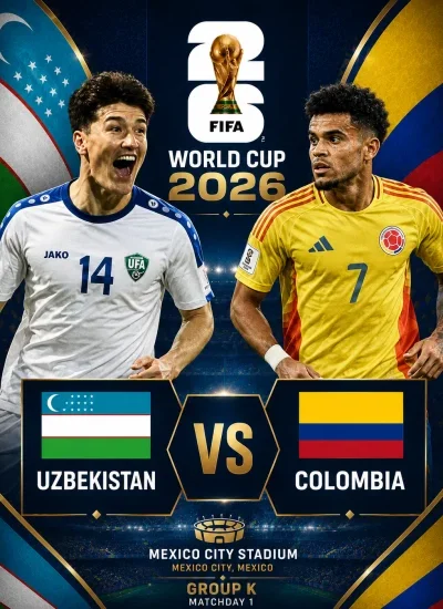 Goolasha ciyaarta Colombia iyo Uzbekistan ee Koobka Adduunka 2026